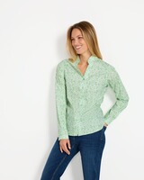 Popeline-Bluse mit Print, REITMAYER