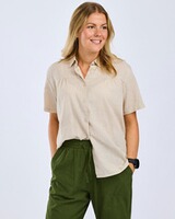 Halbarm-Bluse Värnamo, Pinewood