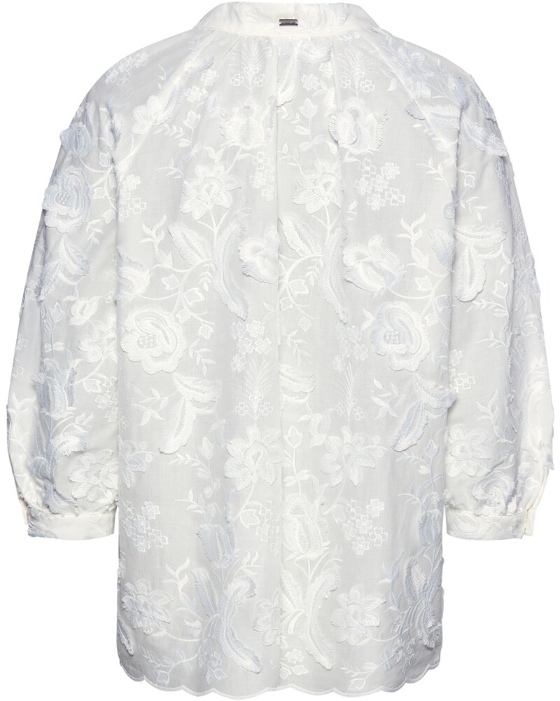 Schlupfbluse mit Blumenstickerei, White Label