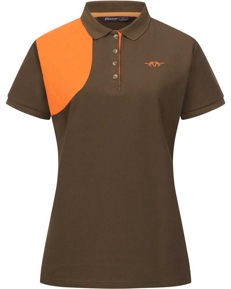 Damen Poloshirt Shooting Patch