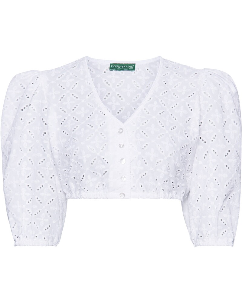 Dirndbluse aus Madeira-Spitze