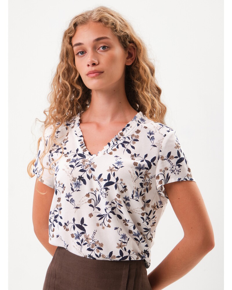 Halbarm-Blusenshirt Bernadette, FELICITAS