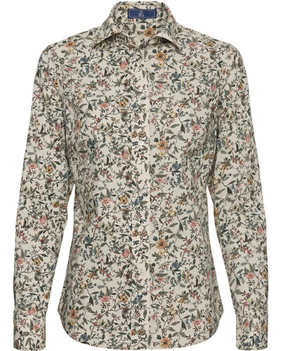 Popeline-Bluse mit Blumenmuster, Brigitte von Schönfels