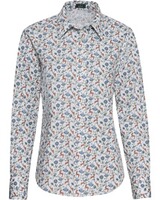 Popeline-Blumenbluse mit Hirschen, Luis Steindl