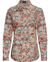 Popeline-Bluse mit Druck, Luis Steindl