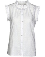 Ärmellose Bluse mit Rüschen, Berwin
