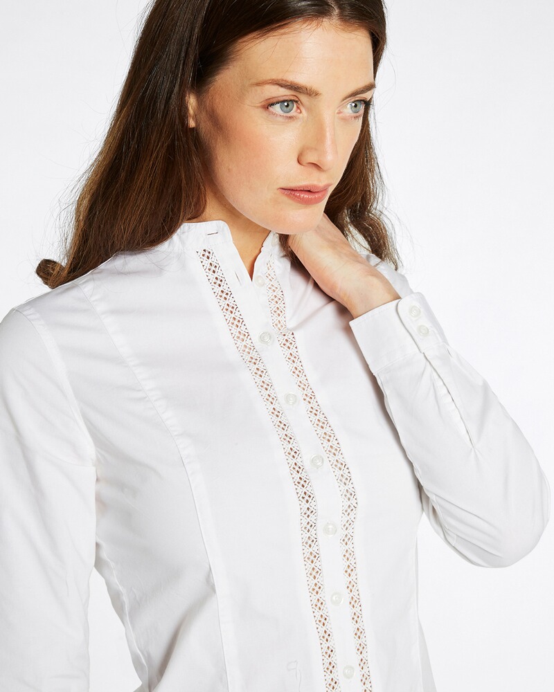 Bluse Waterlily mit Spitzeneinsatz, Dubarry