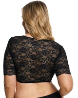 Halbarm-Dirndlbluse mit V-Ausschnitt, susa