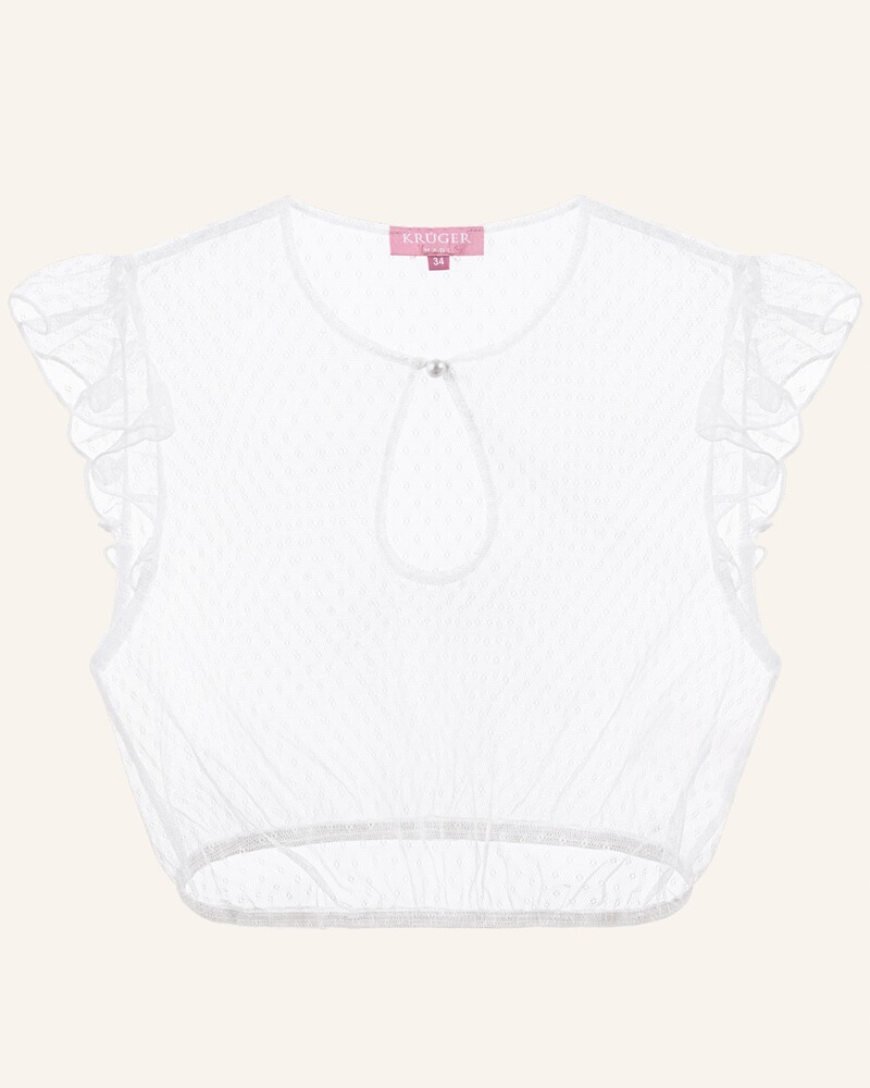 Dirndlbluse Creme transparent Krüger x Melissa Naschenweng