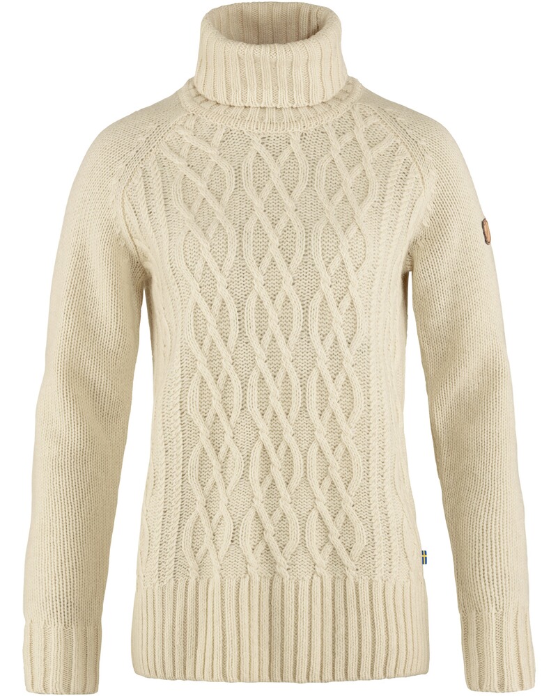 Damen Rollkragen-Pullover Cable Knit