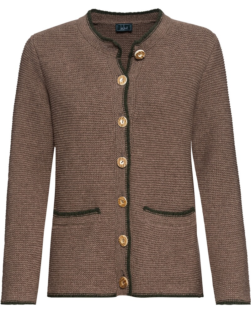 Strickjacke in Linksstrick