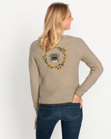 Linksstrickjacke mit Rückenstick, REITMAYER