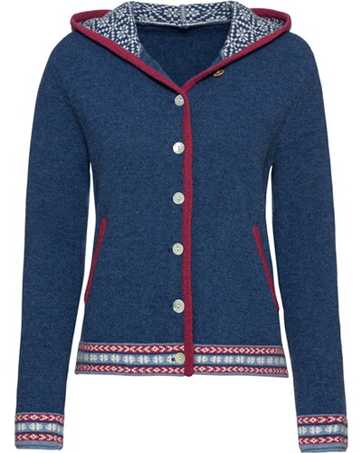 Jacquard-Cardigan mit Kapuze, REITMAYER