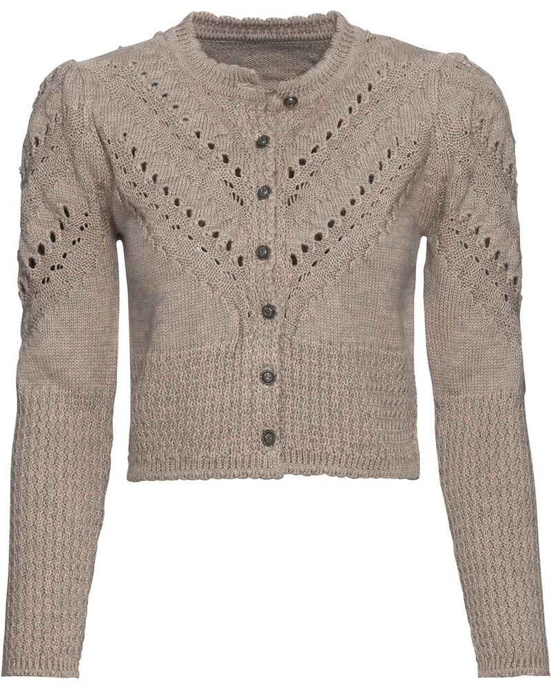 Ajour-Strickjacke