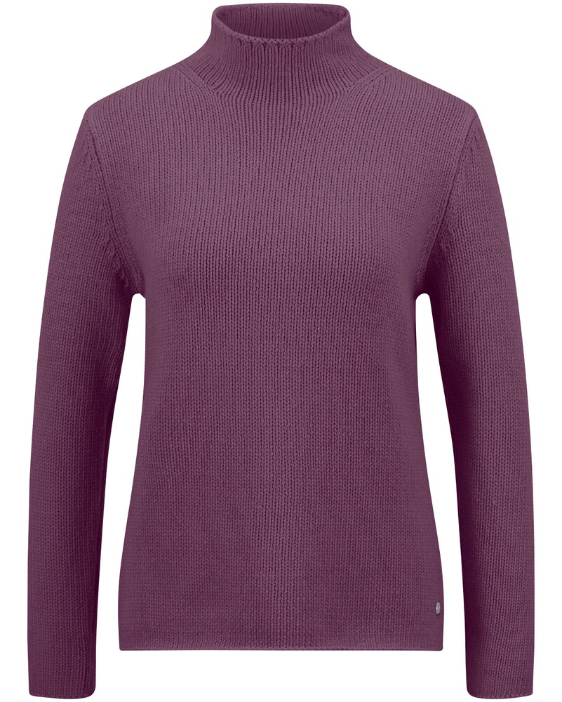 Stehkragen-Pullover