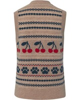 Jacquard-Strickweste, Brigitte von Schönfels