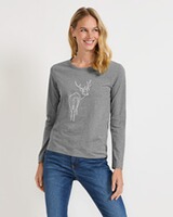 Langarm-Shirt mit Hirschdruck, REITMAYER