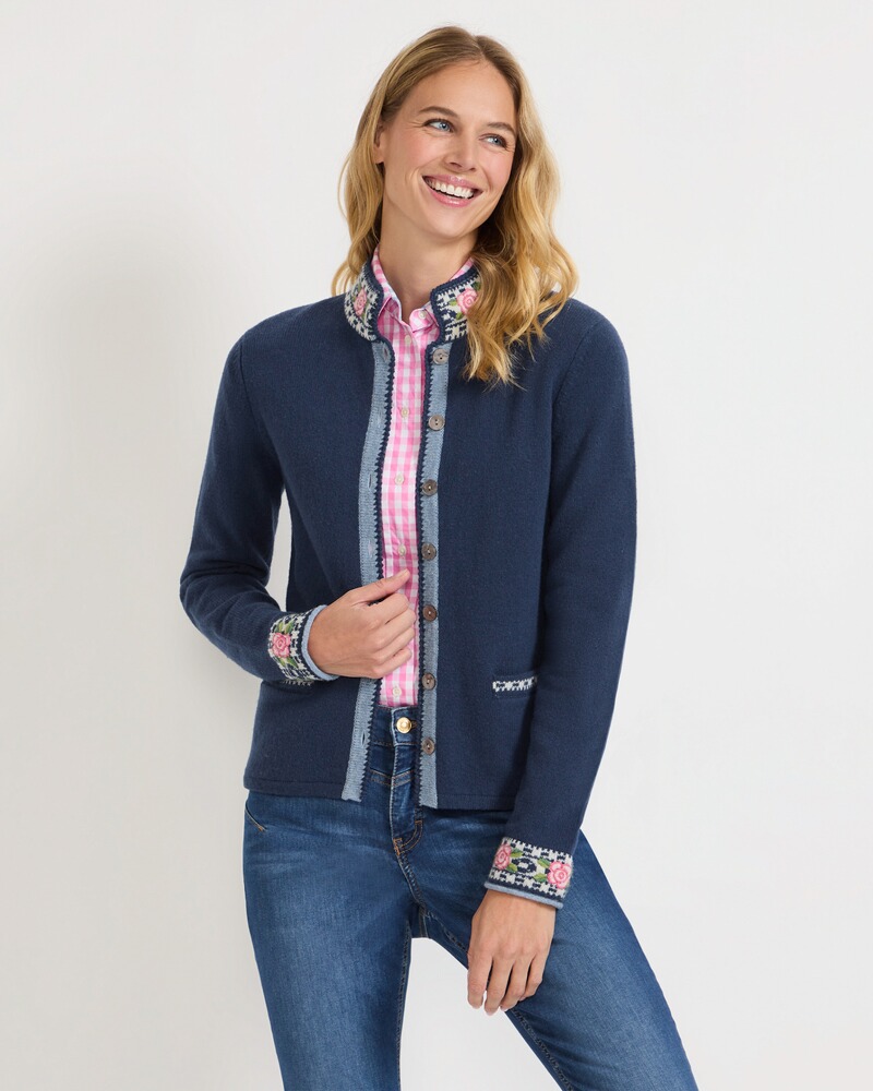 Strickjacke mit Jacquard-Muster, REITMAYER