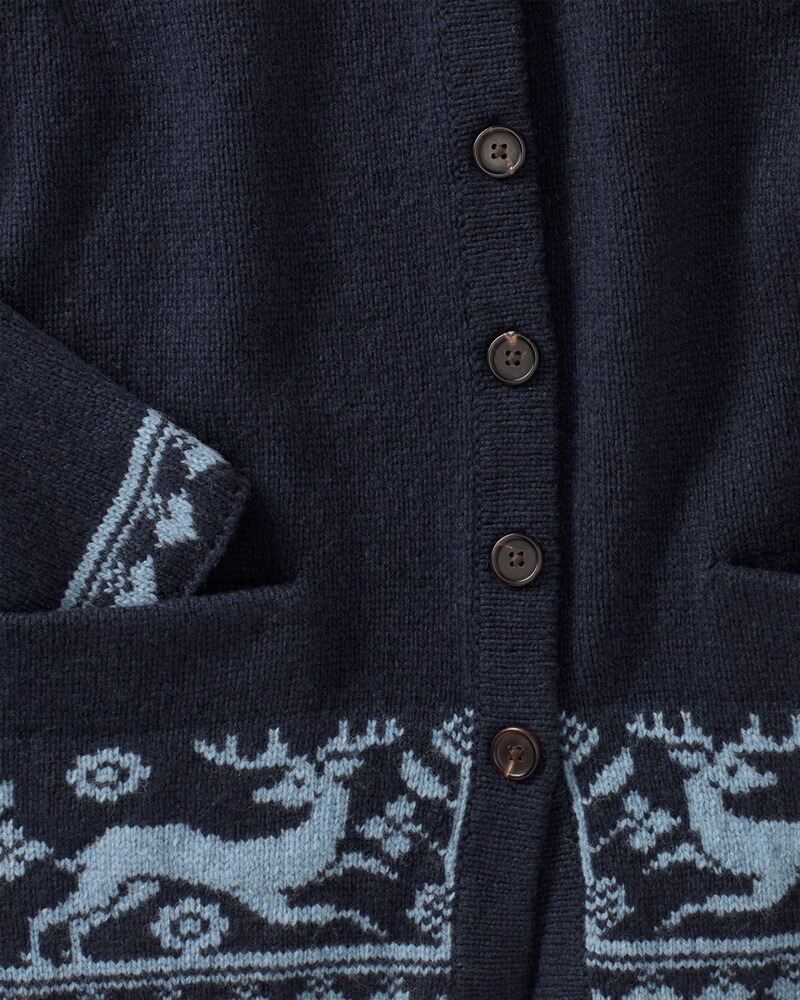 Strickjacke mit Jacquard-Muster, Luis Steindl