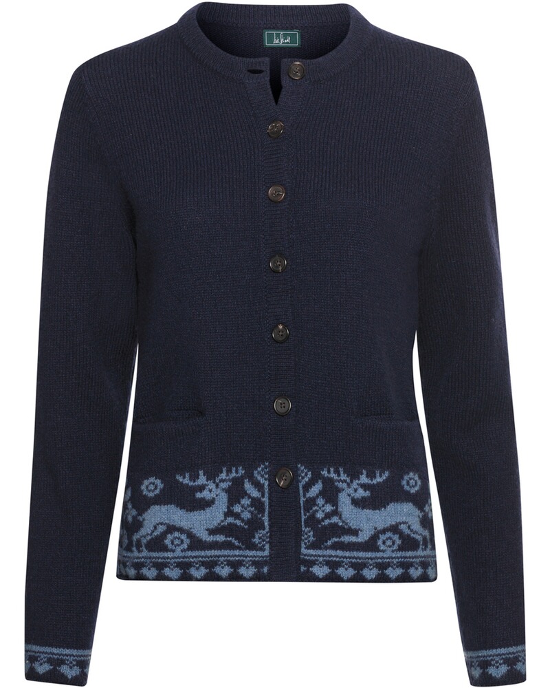 Strickjacke mit Jacquard-Muster