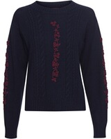Pullover mit Blumenstickerei, REITMAYER