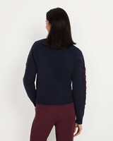 Pullover mit Blumenstickerei, REITMAYER