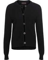 Strickjacke mit Samtband, REITMAYER