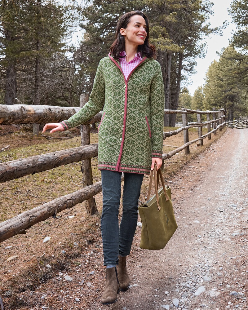 Leder-Shopper mit Hirschstick, REITMAYER