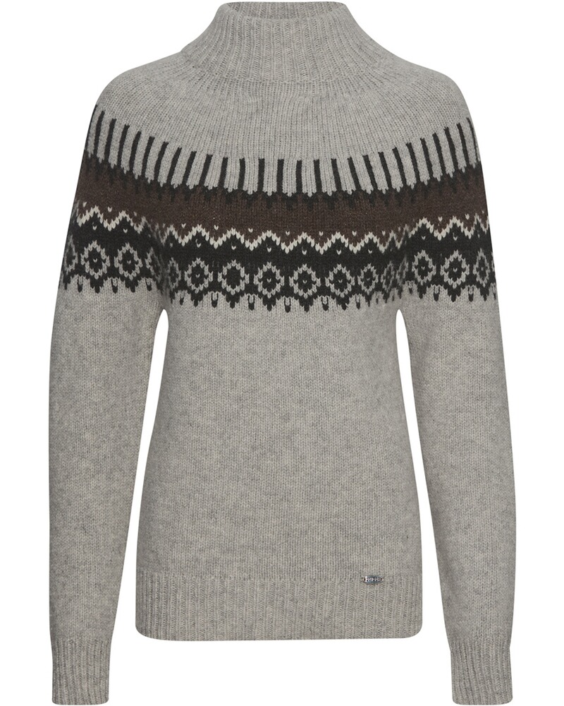 Stehkragen-Pullover