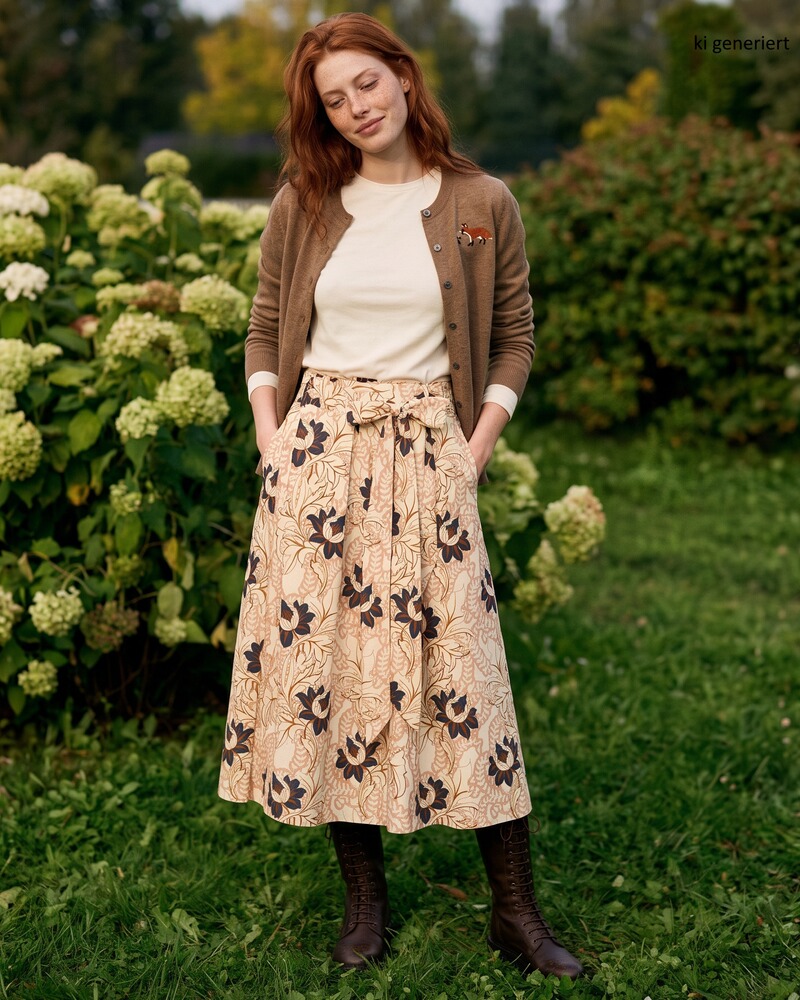 Cardigan mit Fuchsmotiv, Brigitte von Schönfels