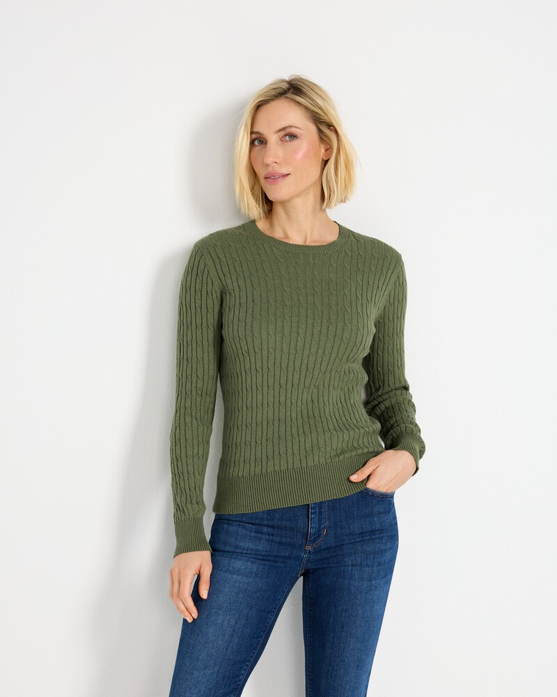 Rundhals-Pullover, Brigitte von Schönfels