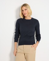 Rundhals-Pullover, Brigitte von Schönfels