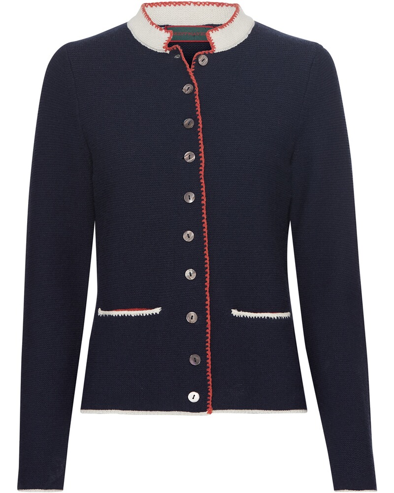 Strickjacke mit Rückenfalte