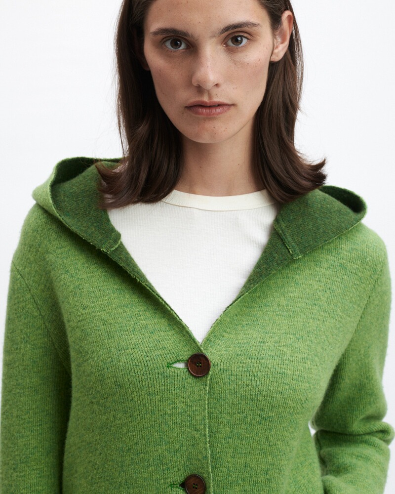 Kapuzen-Strickmantel Alina, Stapf