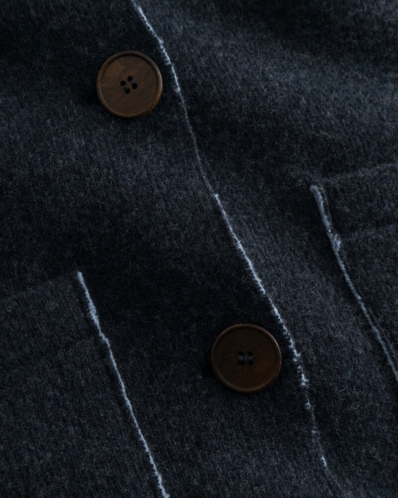 Kapuzen-Strickmantel Alina, Stapf