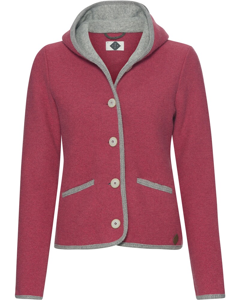 Kapuzen-Strickjacke Malwine