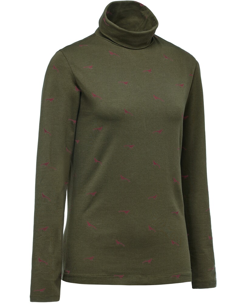 Damen Rollkragenshirt Fasan, Parforce Tradition