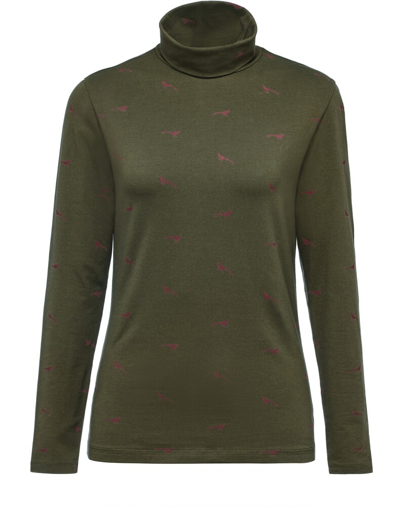 Damen Rollkragenshirt Fasan