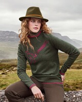 Pullover mit Fasanmotiv, Brigitte von Schönfels