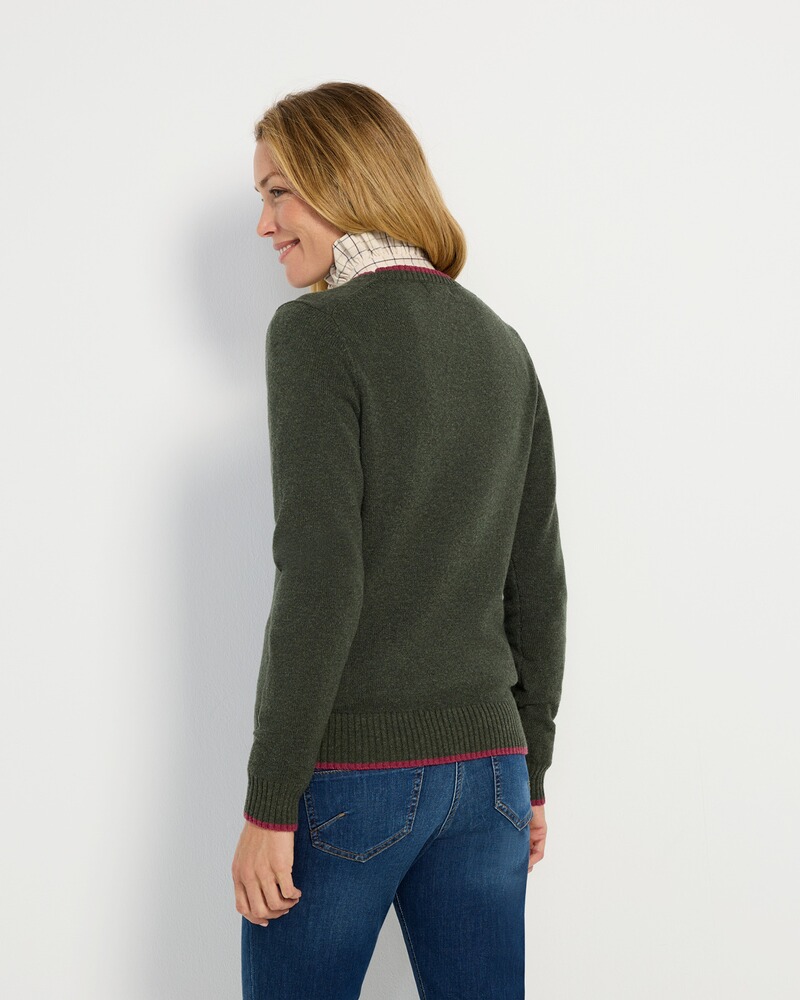 Pullover mit Fasanmotiv, Brigitte von Schönfels