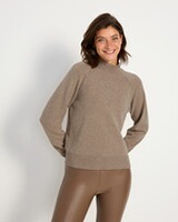 Stehkragenpullover mit Stickerei, REITMAYER