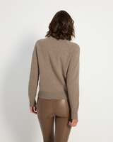 Stehkragenpullover mit Stickerei, REITMAYER