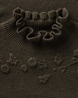 Rüschenpullover mit Stickerei, REITMAYER