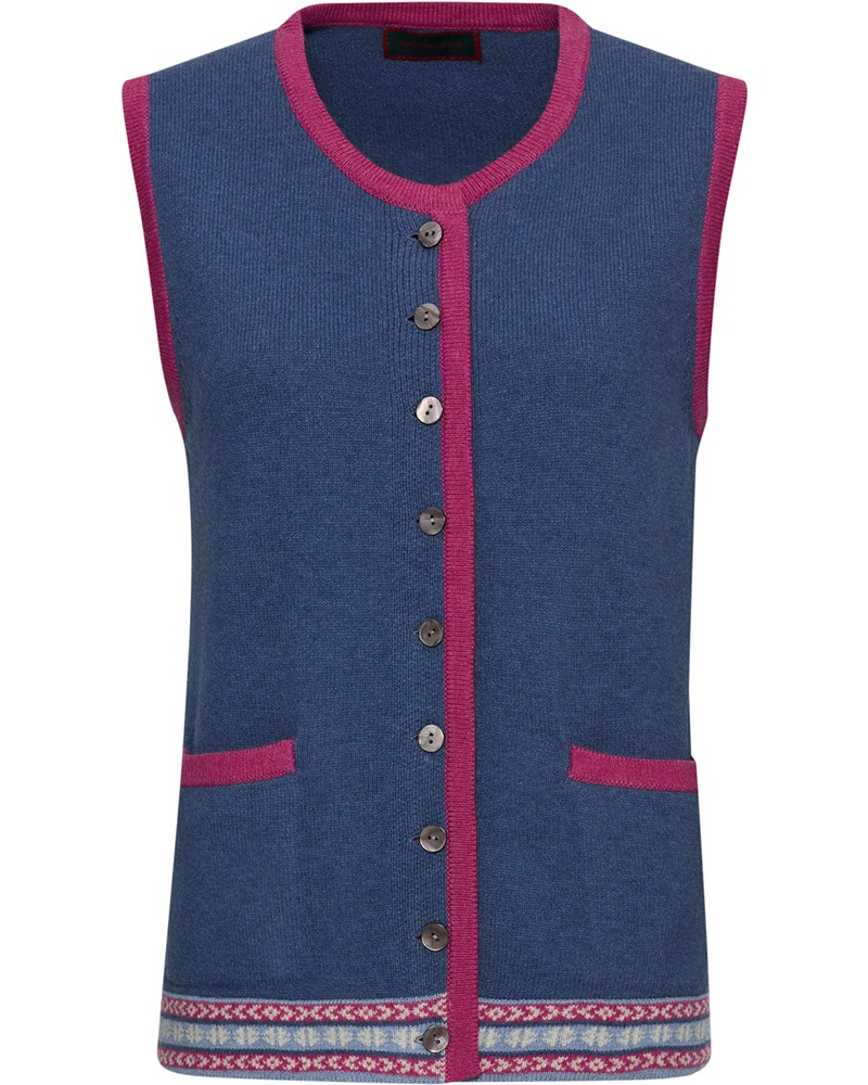 Jacquard-Strickweste