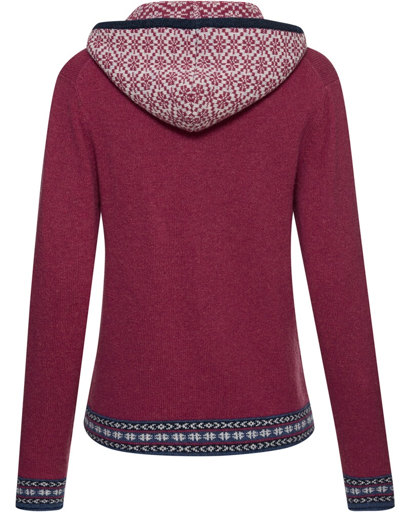 Kapuzen-Cardigan mit Jacquard-Muster, REITMAYER