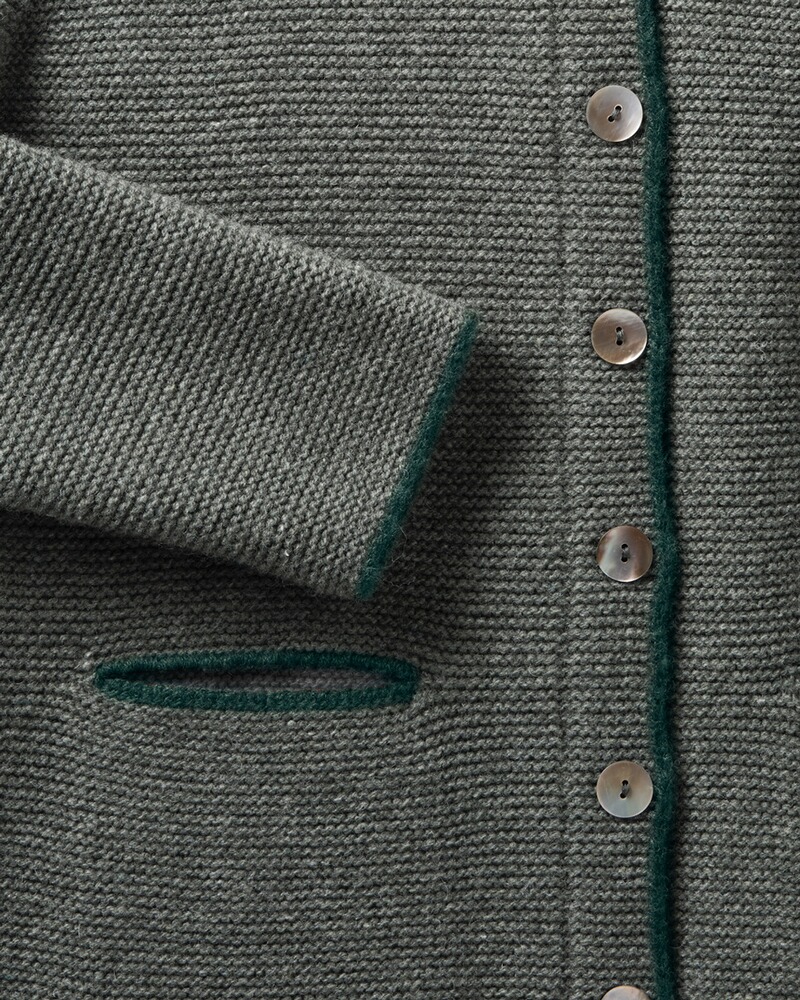 Links-Links-Strickjacke, Geiger