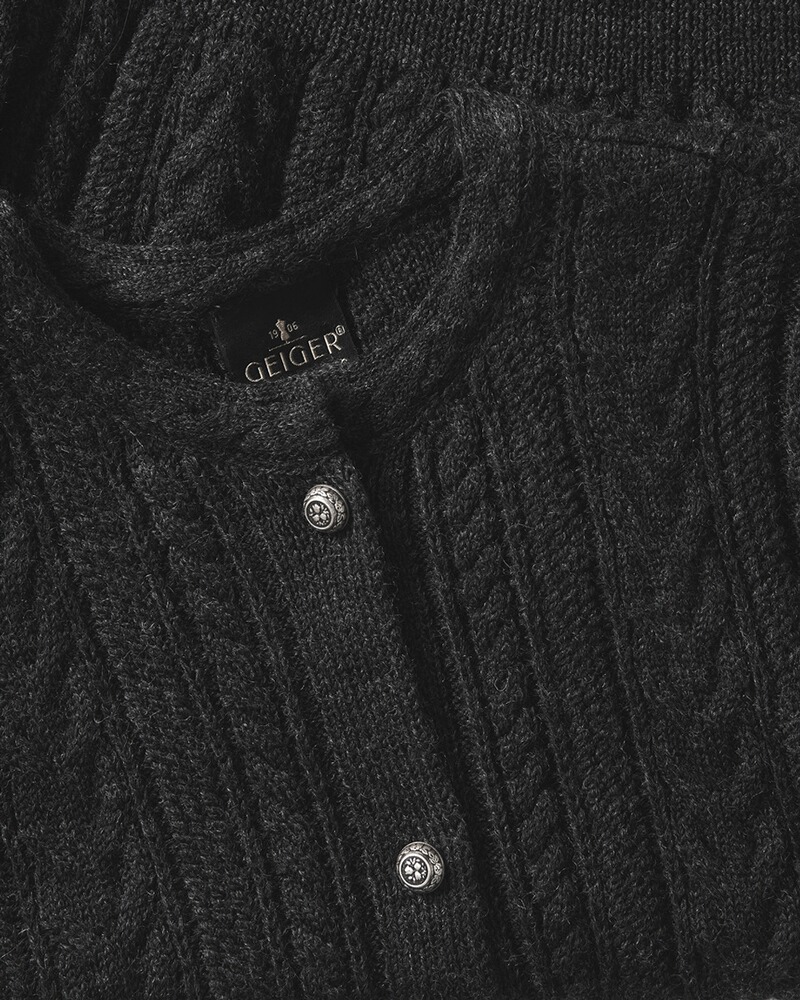 Strickjacke mit Strukturmuster, Geiger