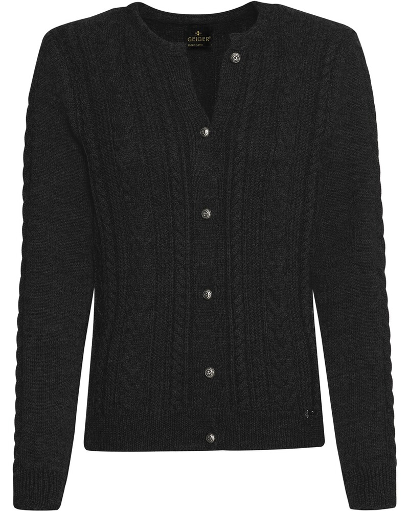 Strickjacke mit Strukturmuster