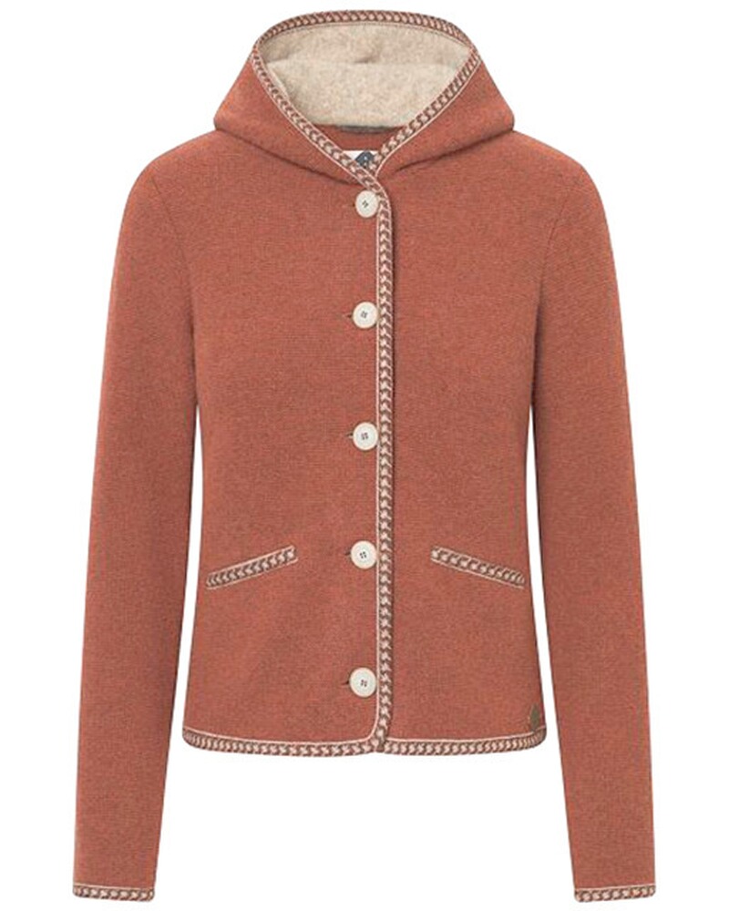 Kapuzen-Strickjacke Malwine