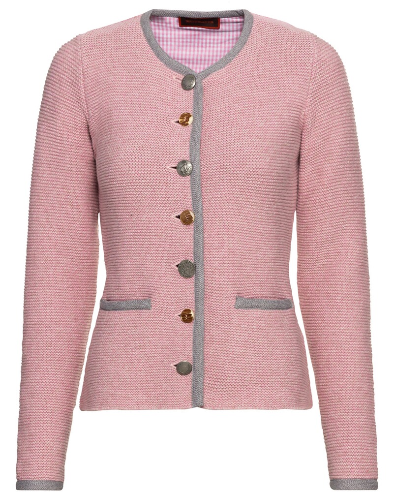 Linksstrickjacke mit Hirschstick